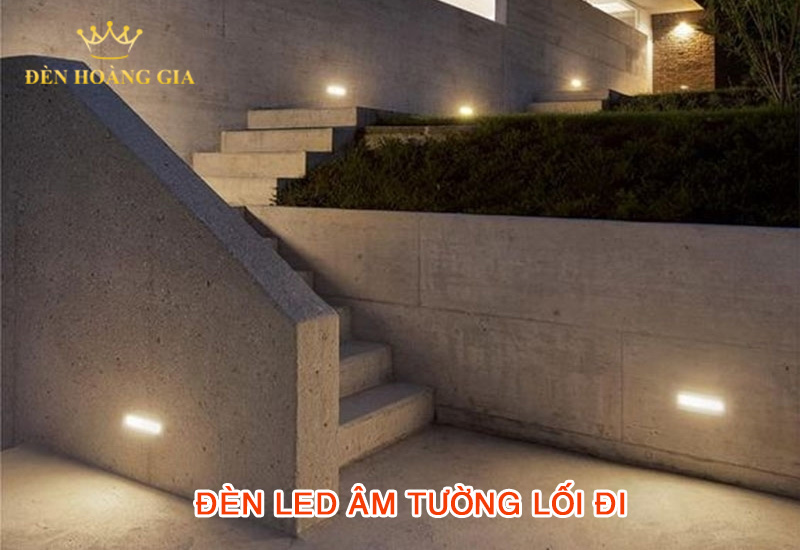 Đèn led âm tường lối đi