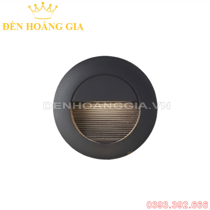 Đèn led chân cầu thang 3w D86 ROLUX-ACT34D86 (Mặt đen - Ngoài trời)