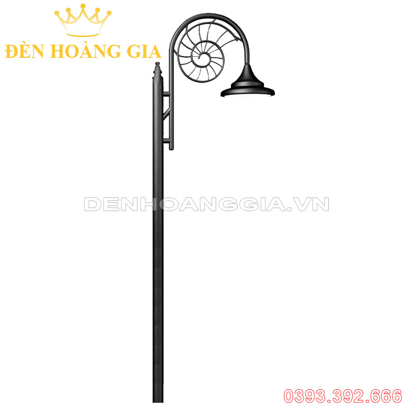 Đèn led trụ sân vườn cao 1 bóng Rolux-TSVCD1B12