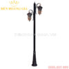 Đèn led trụ sân vườn cao 2 bóng Rolux-TSVCD2B17