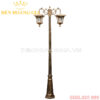 Đèn led trụ sân vườn cao 2 bóng Rolux-TSVCD2B18