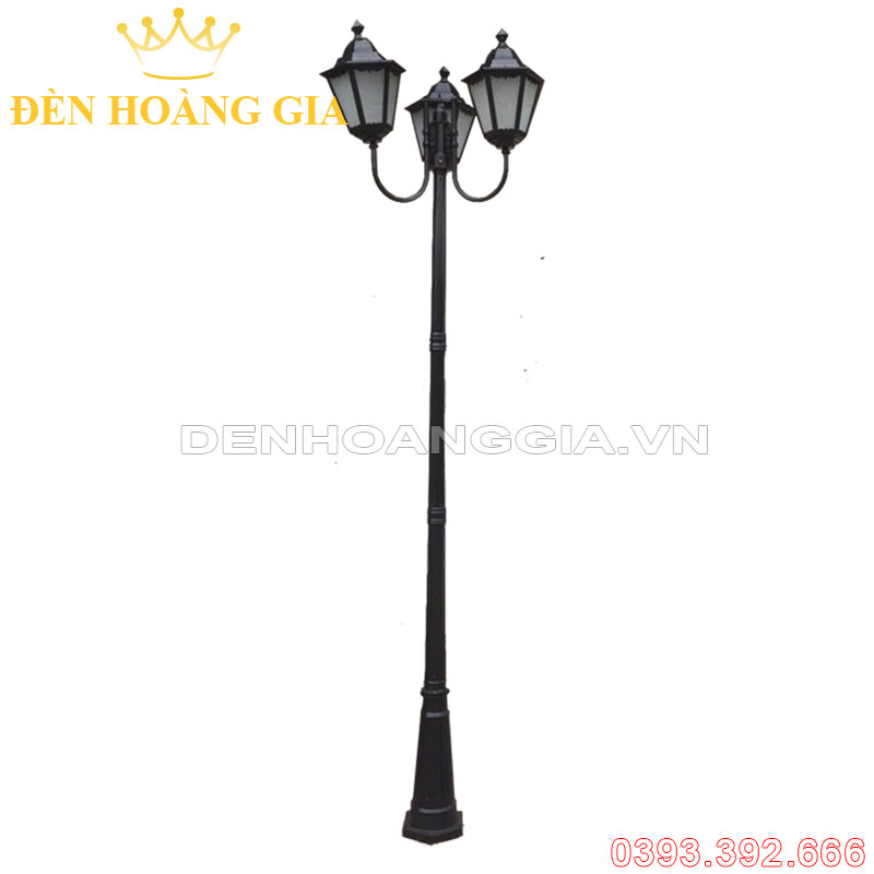 Đèn led trụ sân vườn cao 3 bóng Rolux-TSVCD3B15