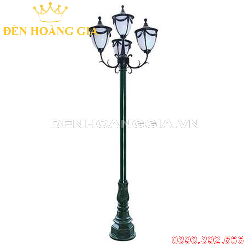 Đèn led trụ sân vườn cao 4 bóng Rolux-TSVCD4B04