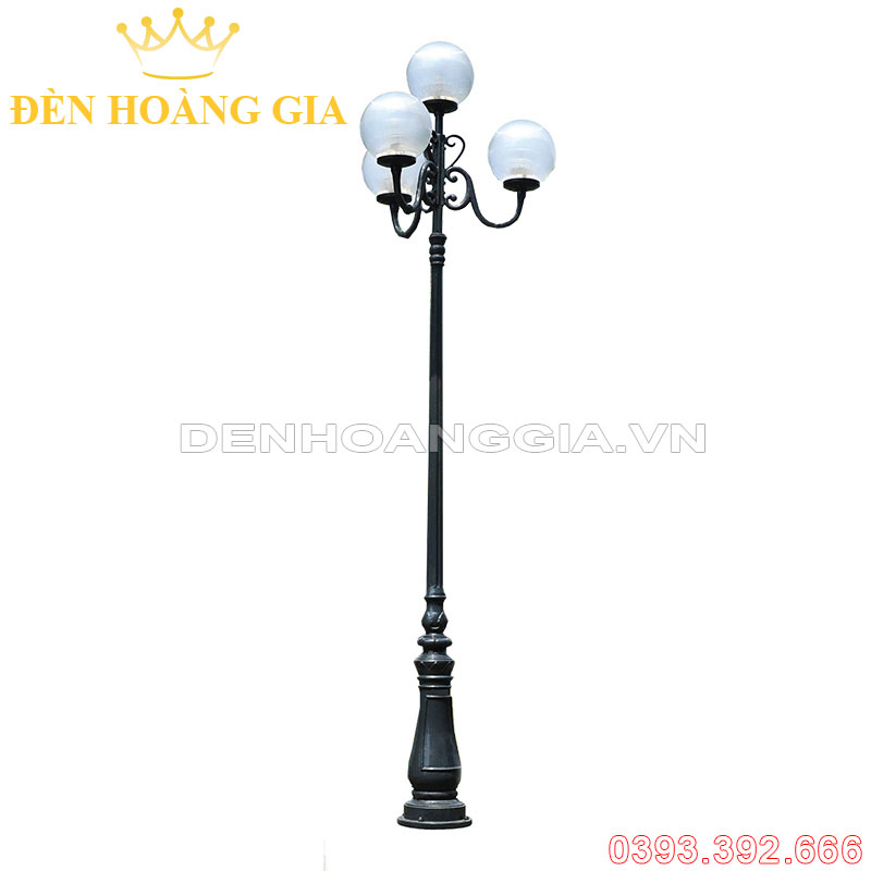 Đèn led trụ sân vườn cao 4 bóng Rolux-TSVCD4B05