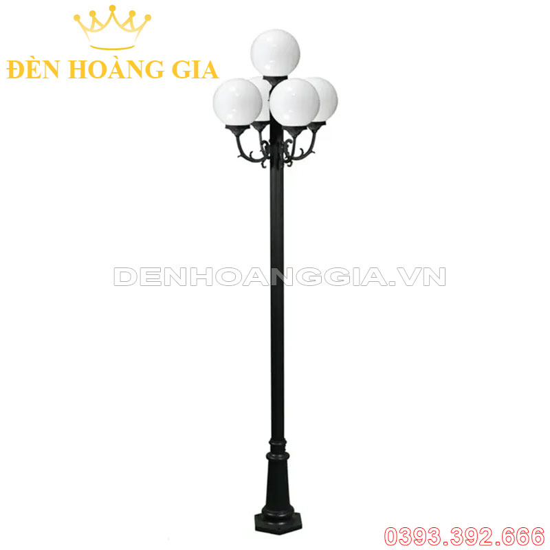 Đèn led trụ sân vườn cao 5 bóng Rolux-TSVCD5B11