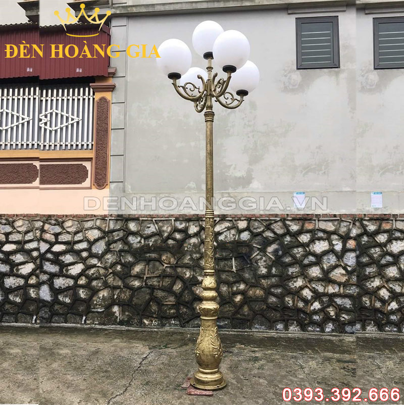 Đèn led trụ sân vườn cao 5 bóng Rolux-TSVCD5B13