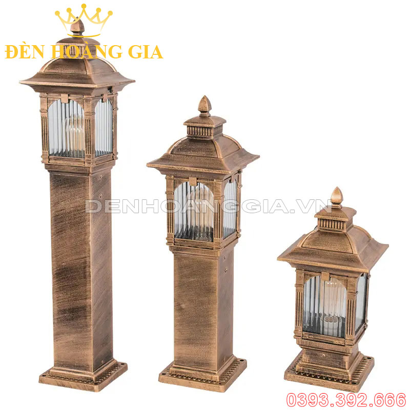 Đèn led trụ sân vườn cổ điển Rolux-TSVTCD18