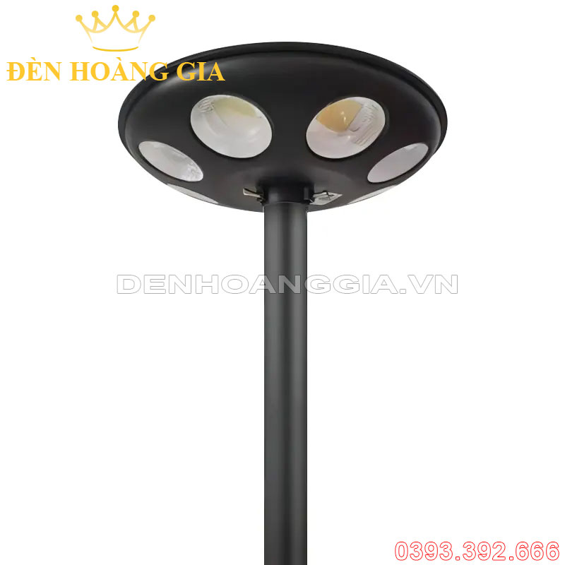 Đèn led trụ sân vườn năng lượng mặt trời Rolux-TSVNL08