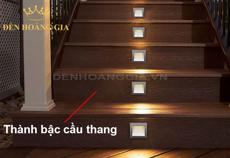 Lắp đèn âm thành bậc cầu thang