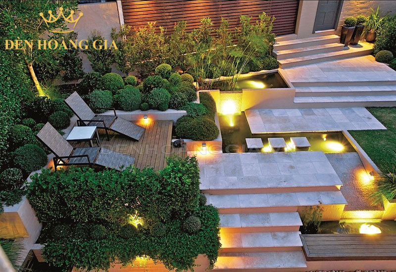 Thiết kế bậc cầu thang trong kiến trúc sân vườn