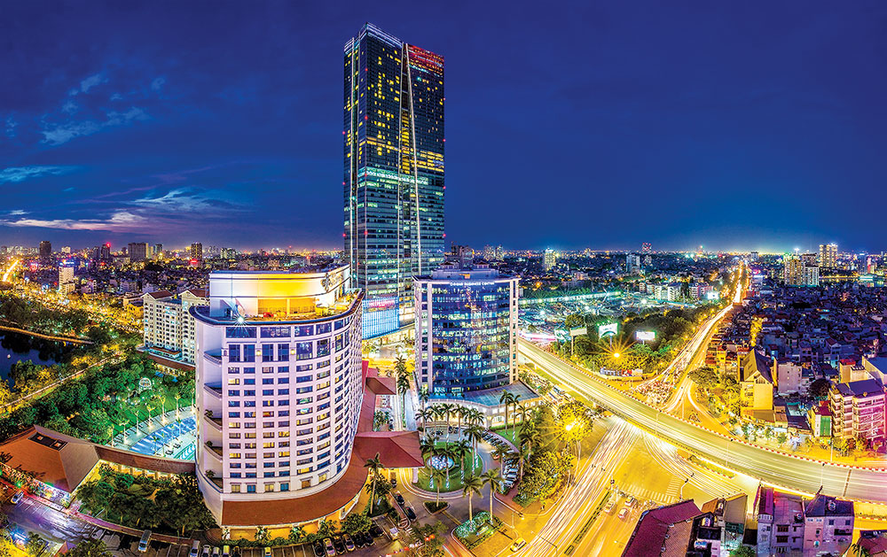 Chiếu sáng mỹ thuật tòa nhà Lotte Hà Nội