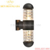 Đèn tường led kính trong 2 đầu Rolux-DTKT2D08