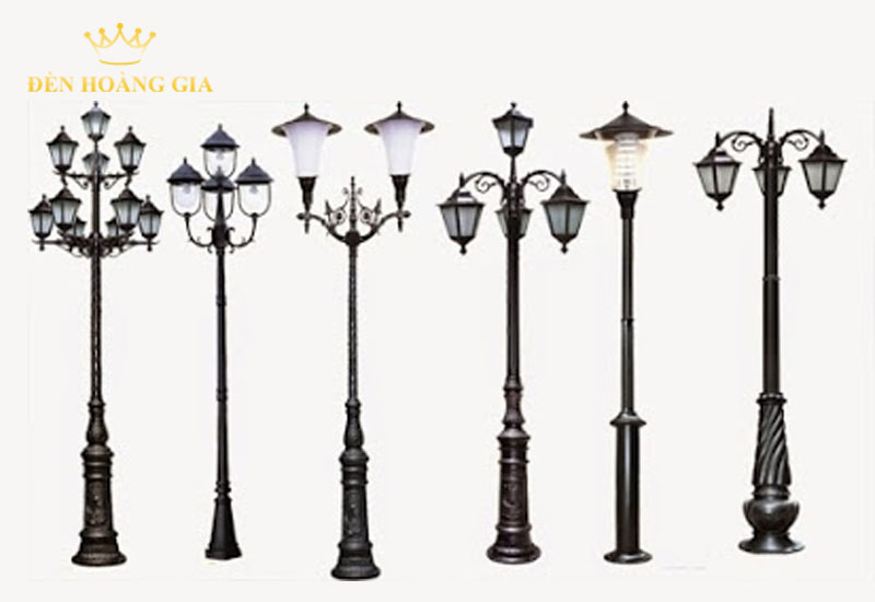 Các loại cột đèn sân vườn