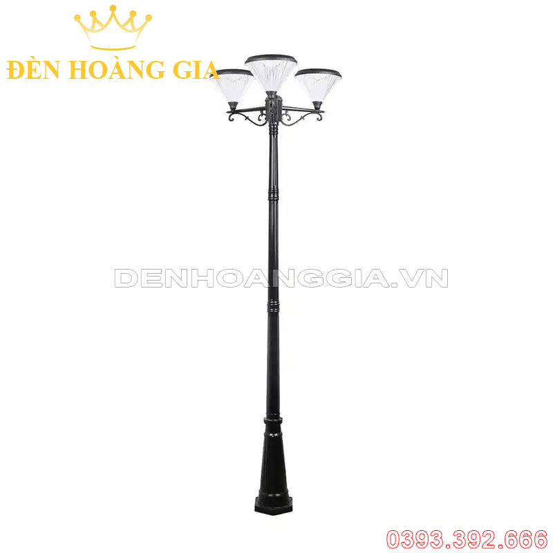 Cột đèn led trụ sân vườn năng lượng mặt trời Rolux-TSVCDNL02