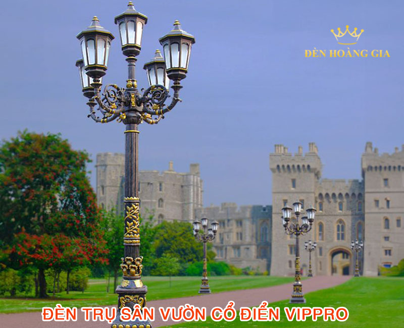 TOP 10 mẫu đèn trụ sân vườn cổ điển VIPPRO siêu đẳng cấp