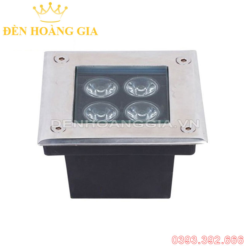 Đèn led âm đất 4w vuông