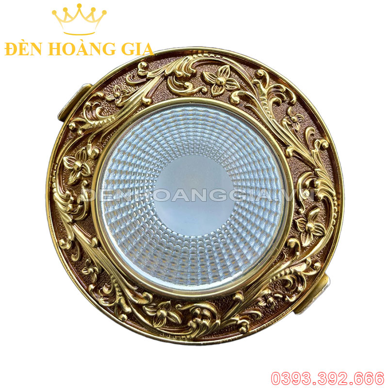 Đèn led âm trần đồng cổ điển 12w Rolux-ATCDD12