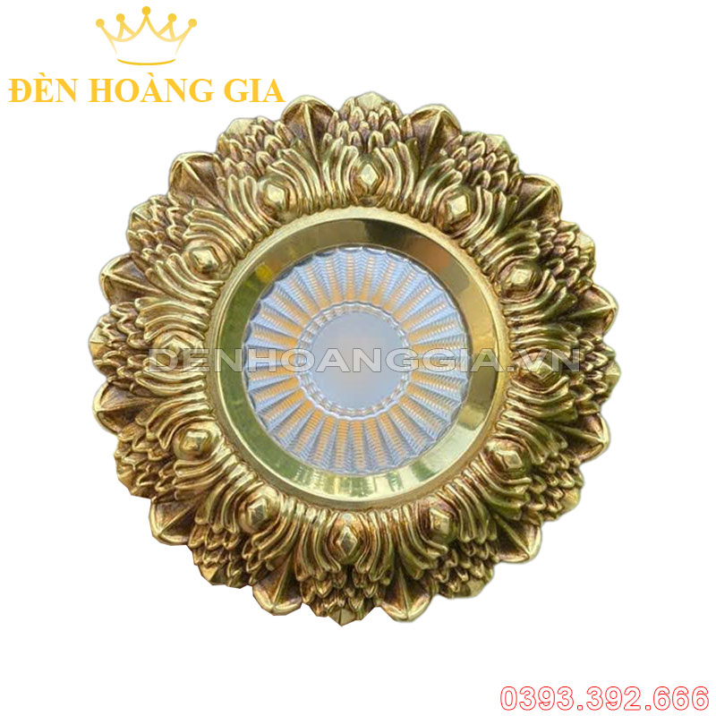 Đèn led âm trần đồng cổ điển 12w Rolux-ATCDD17