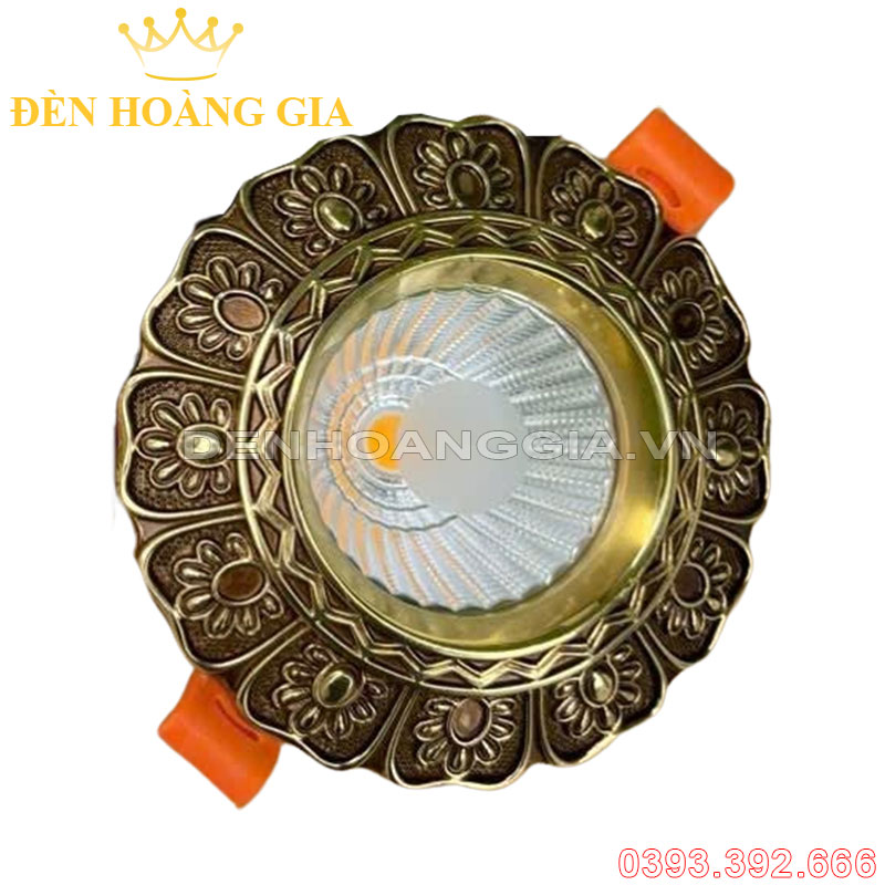 Đèn led âm trần đồng cổ điển 12w Rolux- ATCDD19