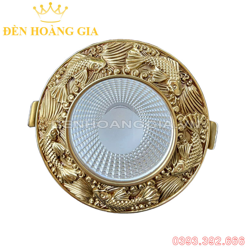 Đèn led âm trần đồng cổ điển 12w Rolux-ATCDD31