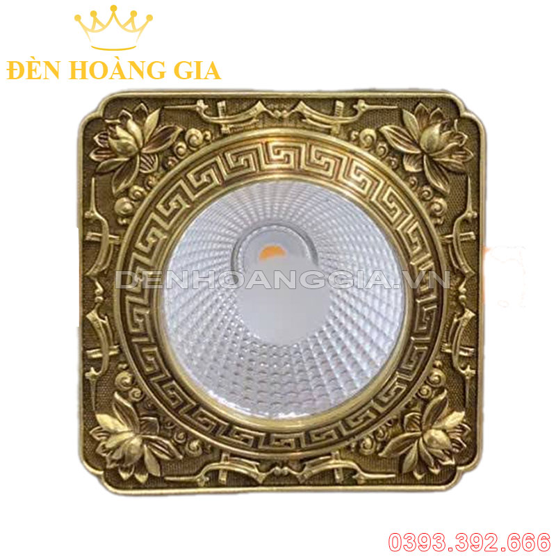 Đèn led âm trần đồng cổ điển 12w Rolux-ATCDD45