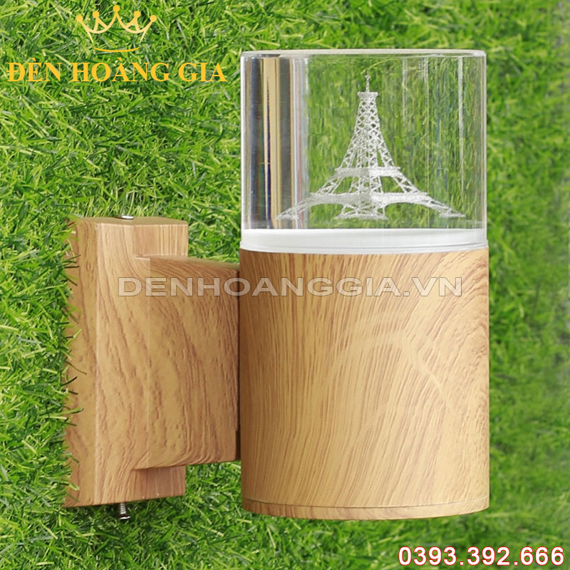 Đèn led gắn tường pha lê trụ tròn 1 đầu Rolux-DTPLT1D01