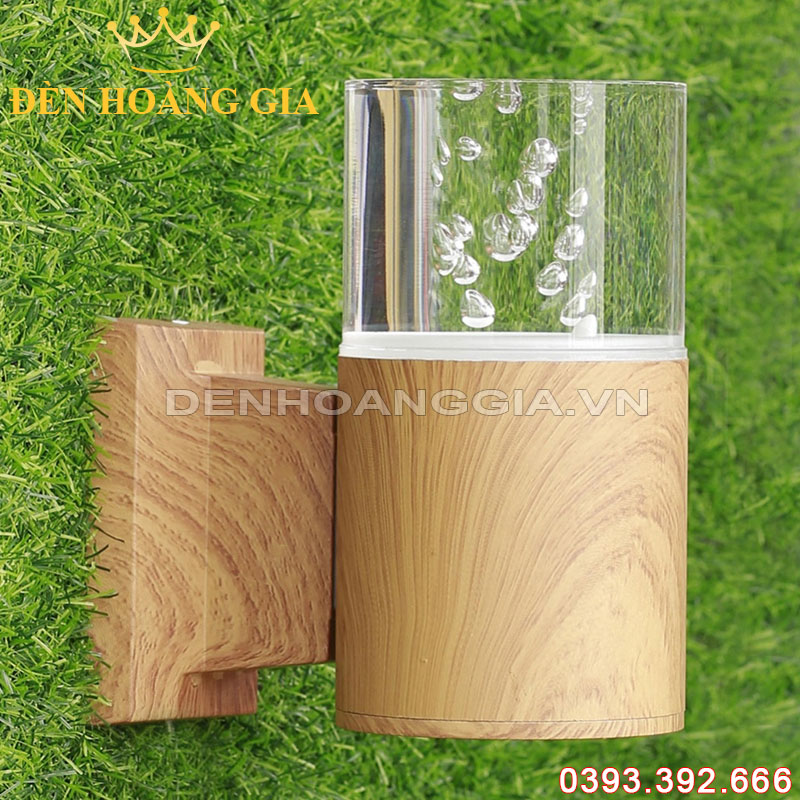 Đèn led gắn tường pha lê trụ tròn 1 đầu Rolux-DTPLT1D02