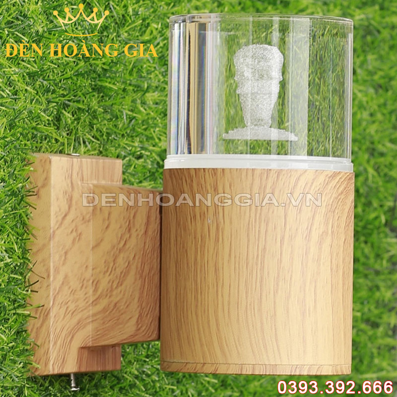 Đèn led gắn tường pha lê trụ tròn 1 đầu Rolux-DTPLT1D04