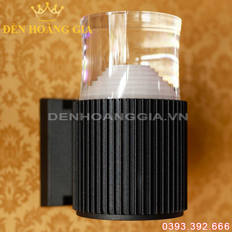 Đèn led gắn tường pha lê trụ tròn 1 đầu Rolux-DTPLT1D06