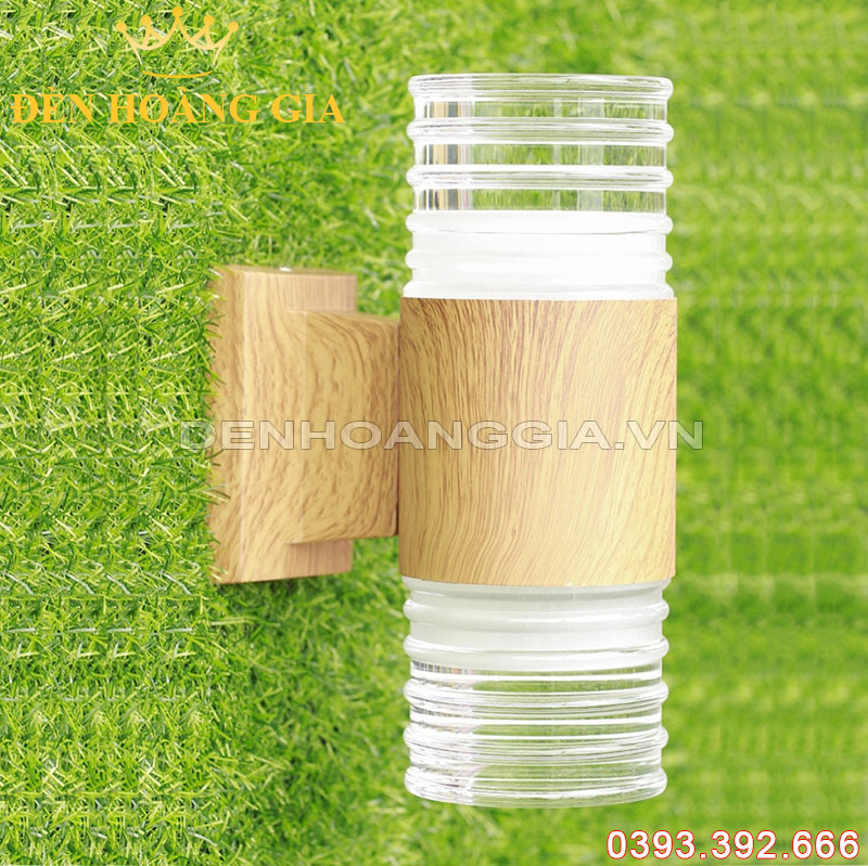 Đèn led gắn tường pha lê trụ tròn 2 đầu Rolux-DTPLT2D07