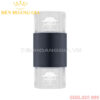 Đèn led gắn tường pha lê trụ tròn 2 đầu Rolux-DTPLT2D34