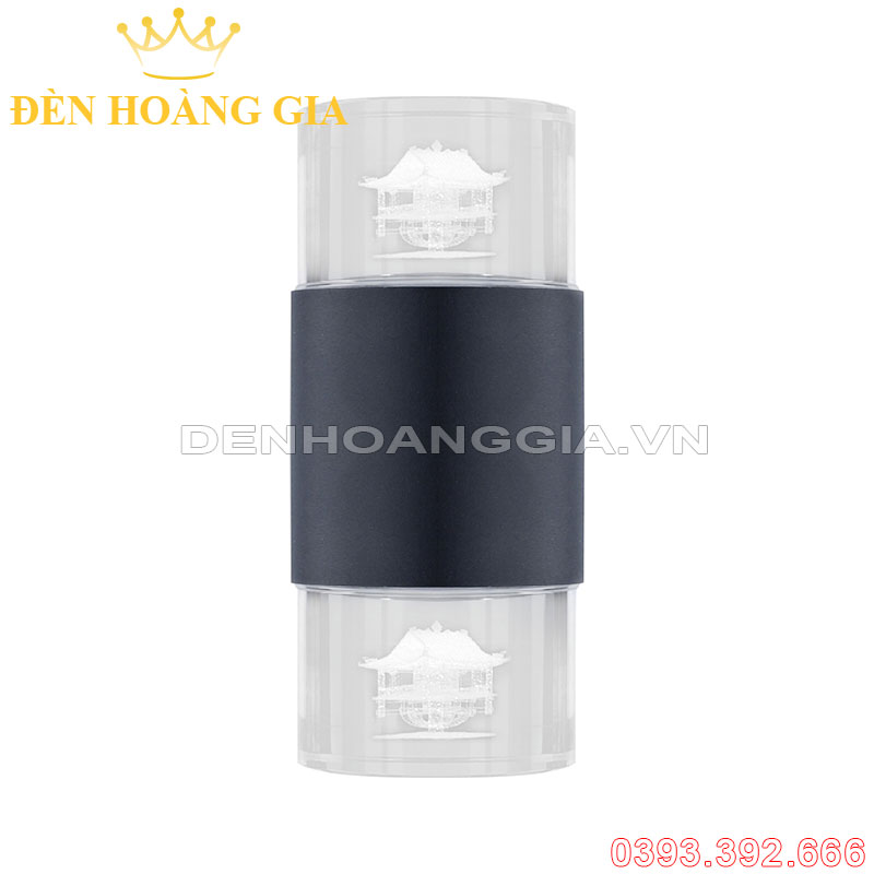 Đèn led gắn tường pha lê trụ tròn 2 đầu Rolux-DTPLT2D34