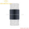 Đèn led gắn tường pha lê trụ tròn 2 đầu Rolux-DTPLT2D35