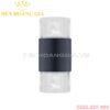 Đèn led gắn tường pha lê trụ tròn 2 đầu Rolux-DTPLT2D36