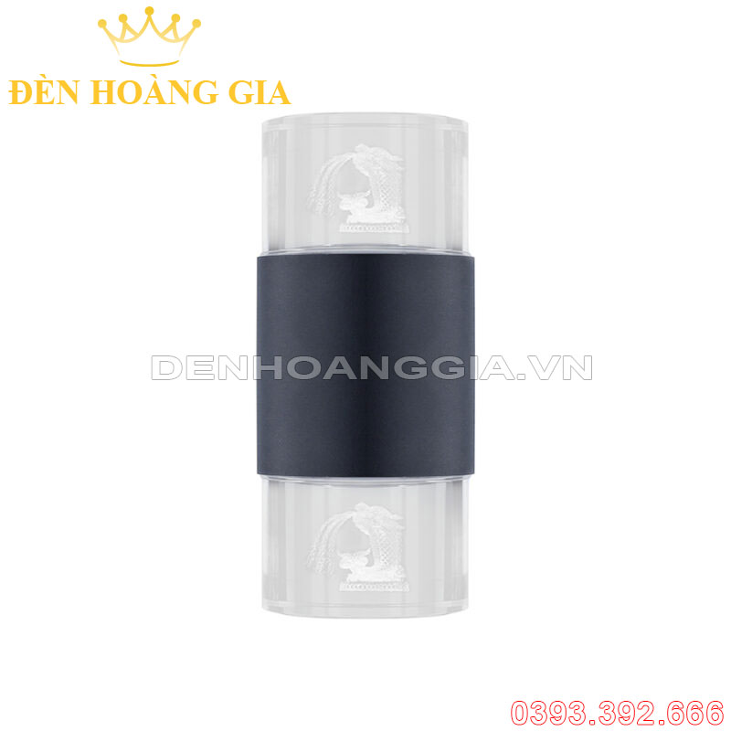 Đèn led gắn tường pha lê trụ tròn 2 đầu Rolux-DTPLT2D36