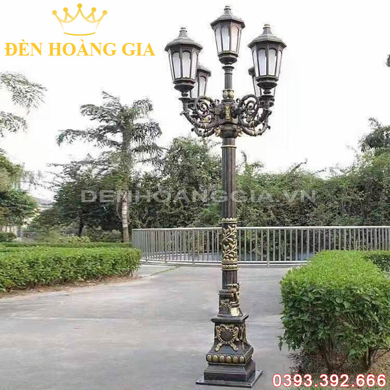 Đèn led trụ sân vườn cao cổ điển Rolux-TSVCDVIP05