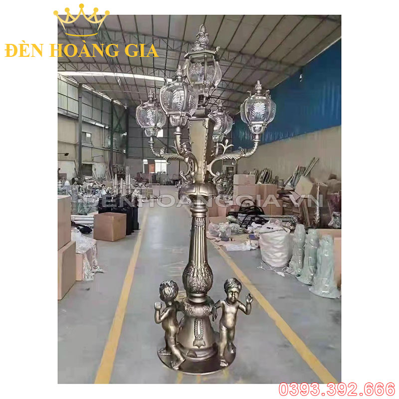 Đèn led trụ sân vườn cao cổ điển Rolux-TSVCDVIP06