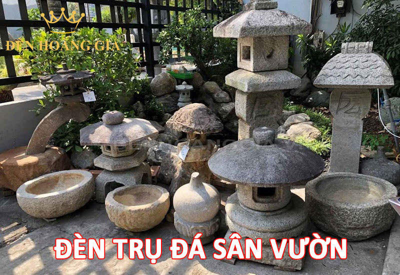 Đèn trụ đá sân vườn