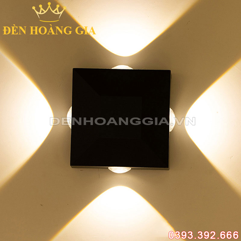 Đèn tường led hiện đại ngoài trời 4 hướng Rolux-DTHD33