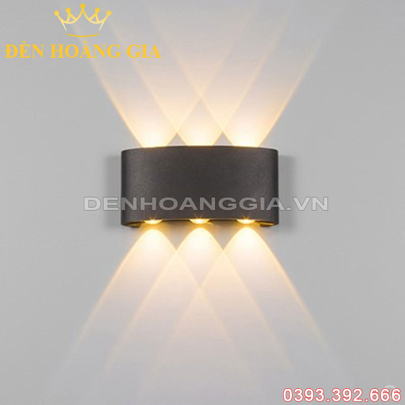 Đèn tường led hiện đại ngoài trời 6 tia Rolux-DTHD16