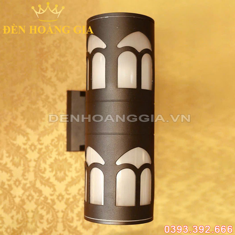 Đèn tường led kính mica mờ 2 đầu Rolux-DTKMC2D04