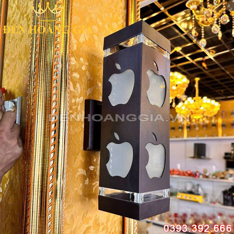 Đèn tường led kính mica mờ 2 đầu Rolux-DTKMC2D10