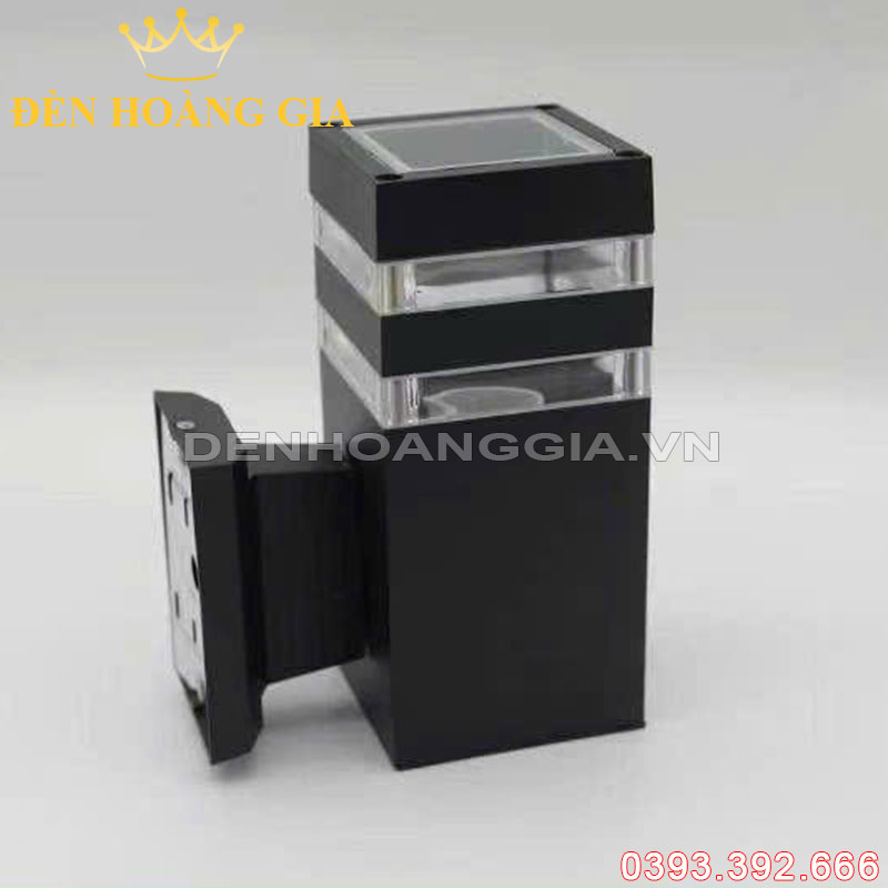 Đèn tường led kính trong 1 đầu Rolux-DTKT1D12