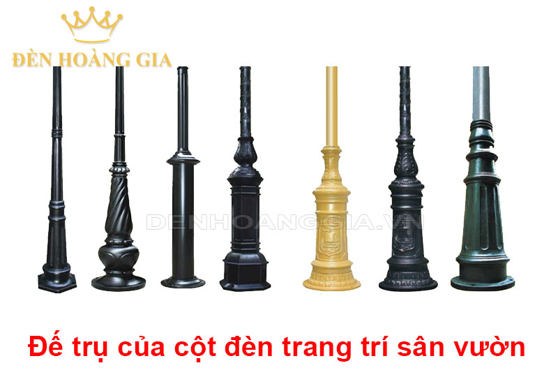 Đế trụ của cột đèn sân vườn
