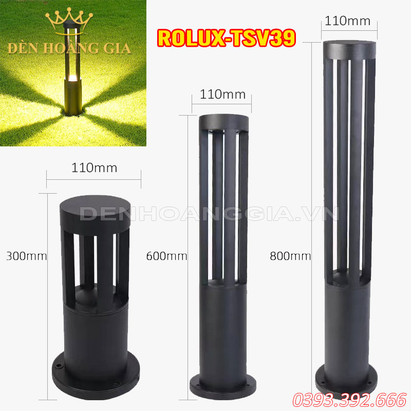 Đèn led trụ sân vườn Rolux-TSV39