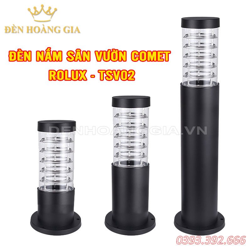Đèn nấm sân vườn Comet chóp bằng