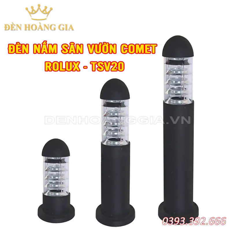 Đèn nấm sân vườn Comet chóp tròn