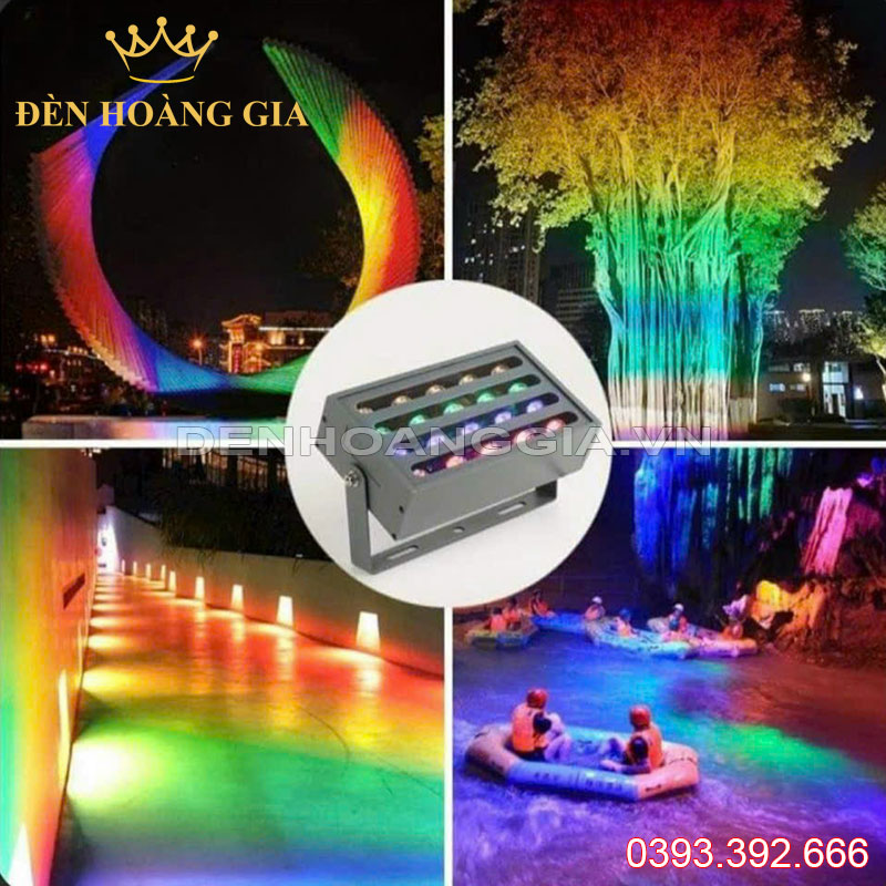Đèn led chiếu cây cầu vồng