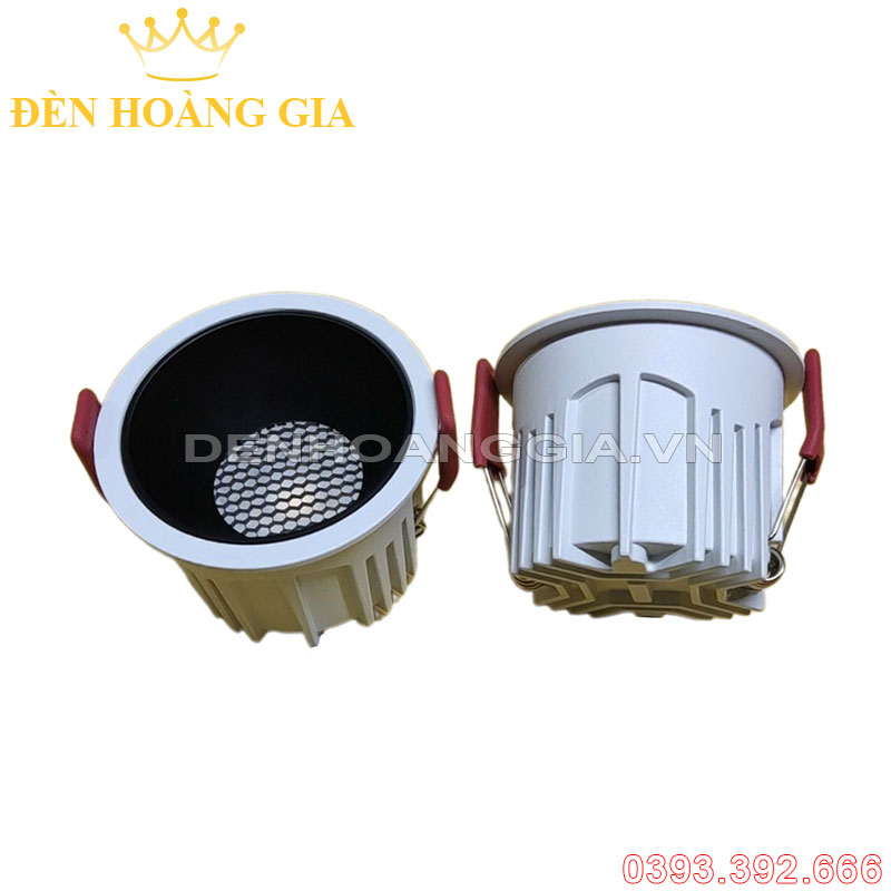 Đèn led downlight âm trần lưới tròn Saturn