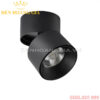 Đèn led ống bơ xoay 360 GR vỏ đen